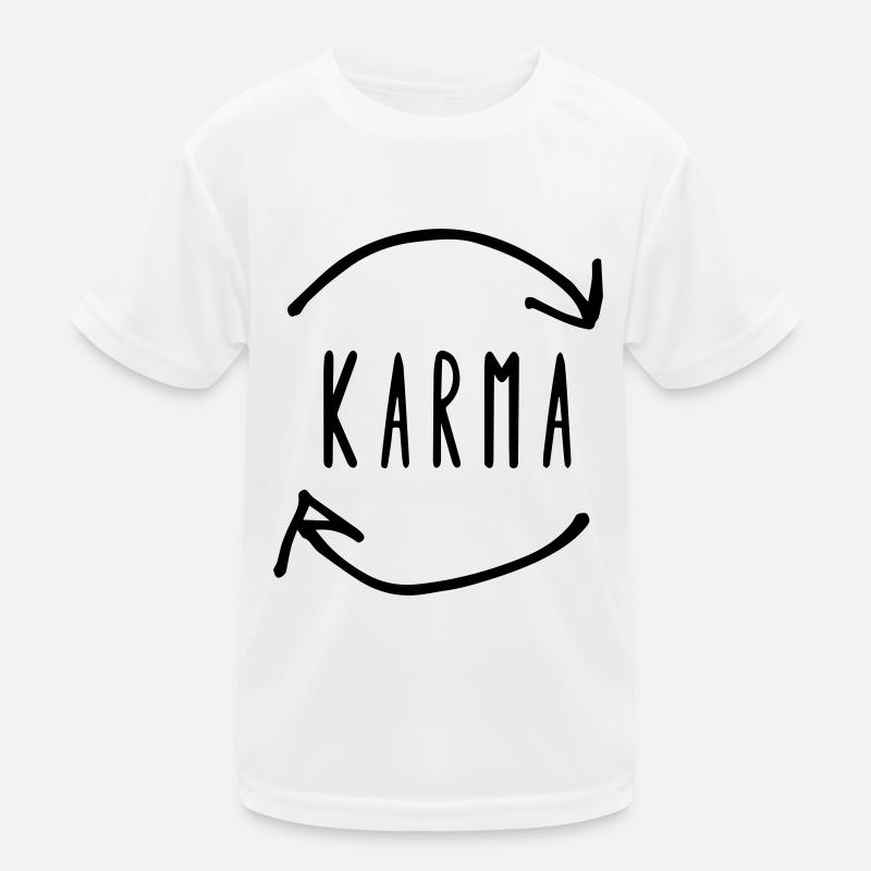Karma - Kinder Funktions-T-Shirt - Weiß