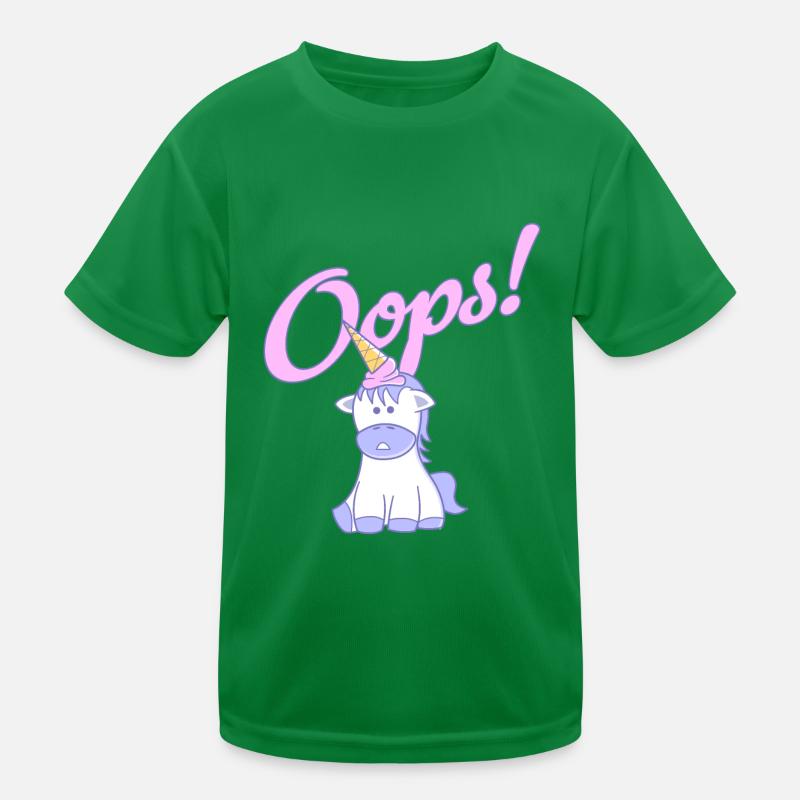 Oops, une licorne ! T-shirt sport Enfant