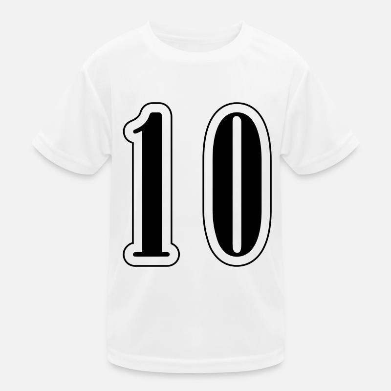 10 Number symbol Kids Functional T-Shirt