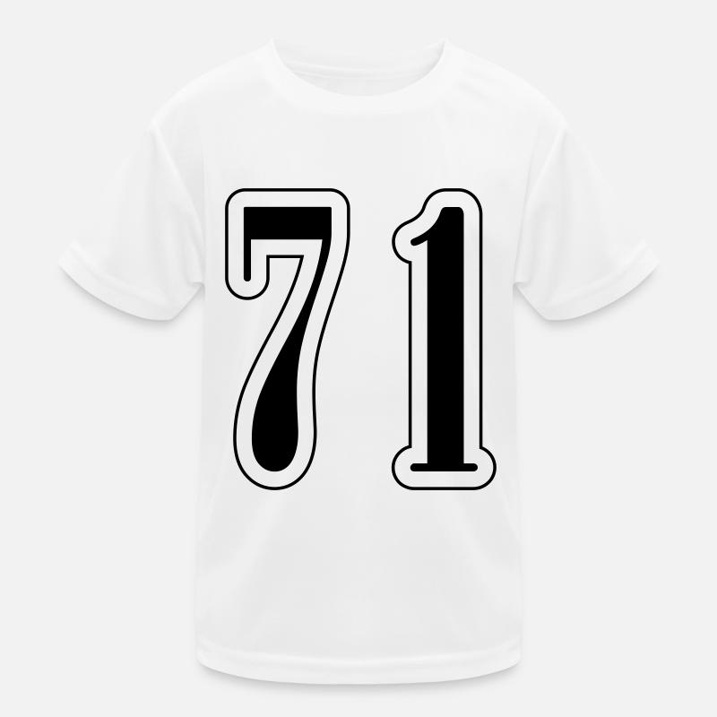 71 Symbole numérique T-shirt sport Enfant
