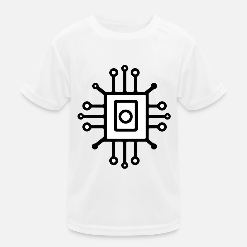 Icône de puce d’ordinateur numérique T-shirt sport Enfant