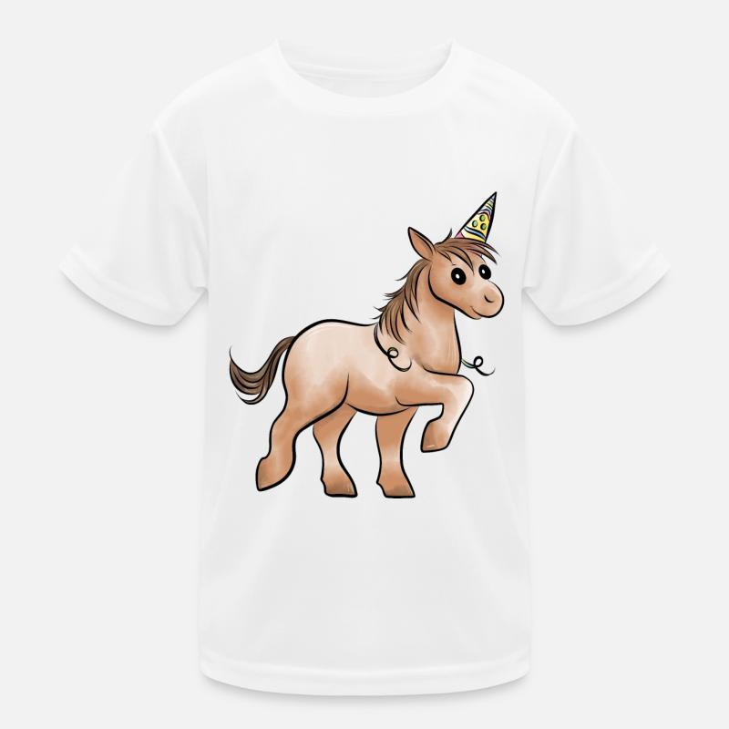 Pferdchen Kinder Funktions-T-Shirt