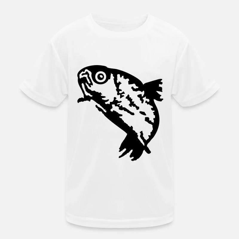 Forelle / Trout (1c) Kids Functional T-Shirt