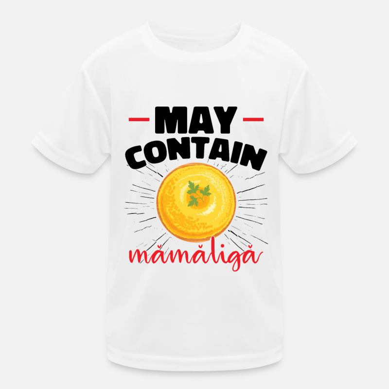 May Contain Mamaliga Kids Functional T-Shirt