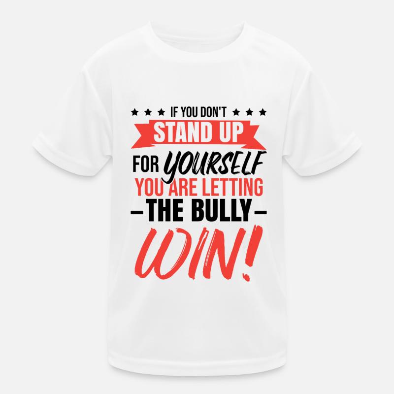 Unity Day sagt Anti-Mobbing Kinder Funktions-T-Shirt