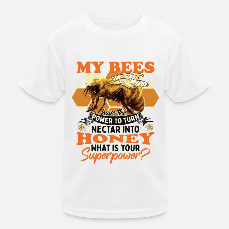Bees Saying Nectar Kids Functional T-Shirt