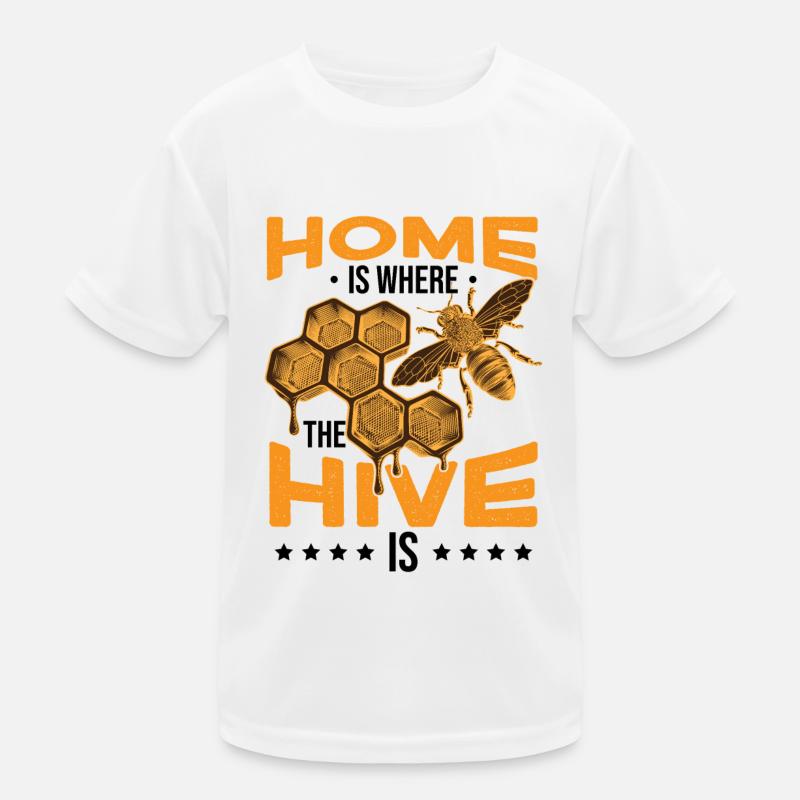 Home Is Where The Hive Is Kids Functional T-Shirt
