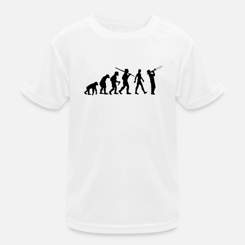 Trombone Evolution Trombonist Kids Functional T-Shirt