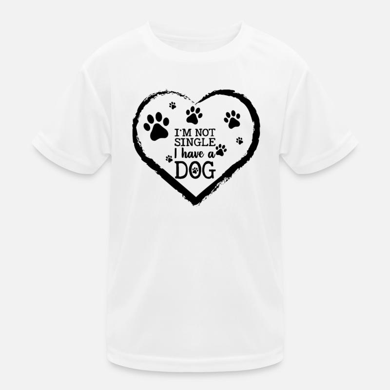 Je ne suis pas célibataire, j’ai un chien T-shirt sport Enfant