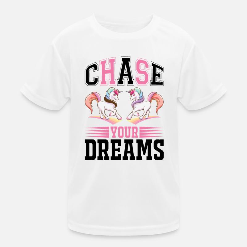 Poursuivez vos rêves Licorne T-shirt sport Enfant
