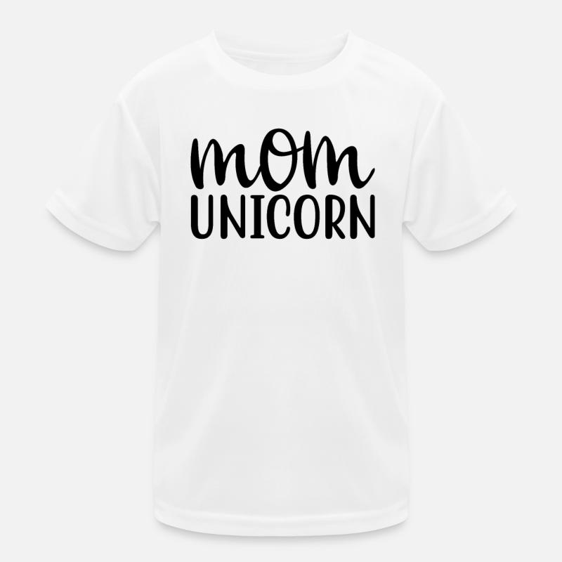 Mama Einhorn Licorne T-shirt sport Enfant