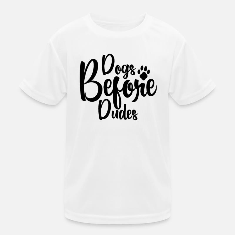 Chiens devant les gars T-shirt sport Enfant