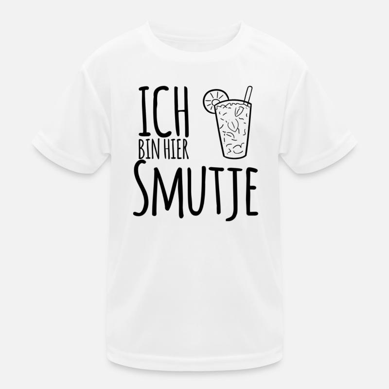 Ich bin hier Smutje Kinder Funktions-T-Shirt