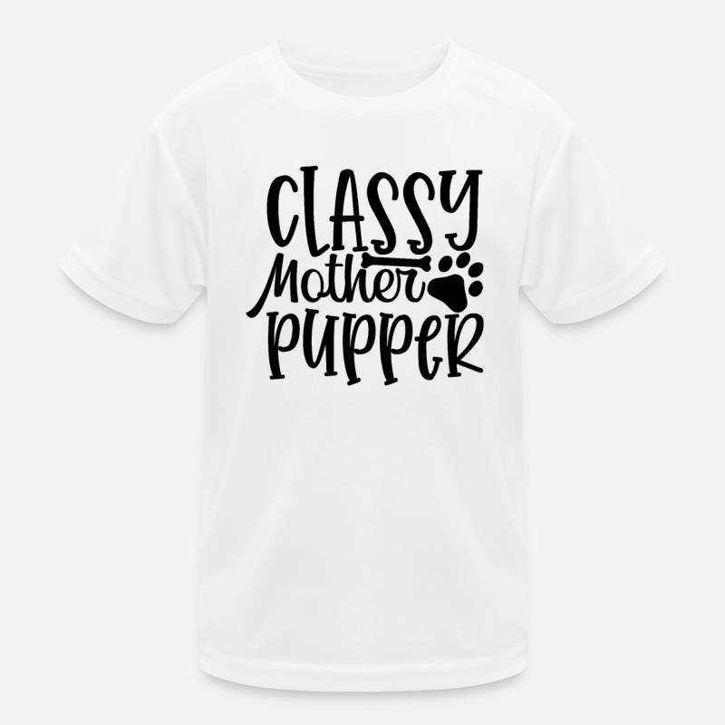Stilvolle Welpen Mutter Kinder Funktions-T-Shirt