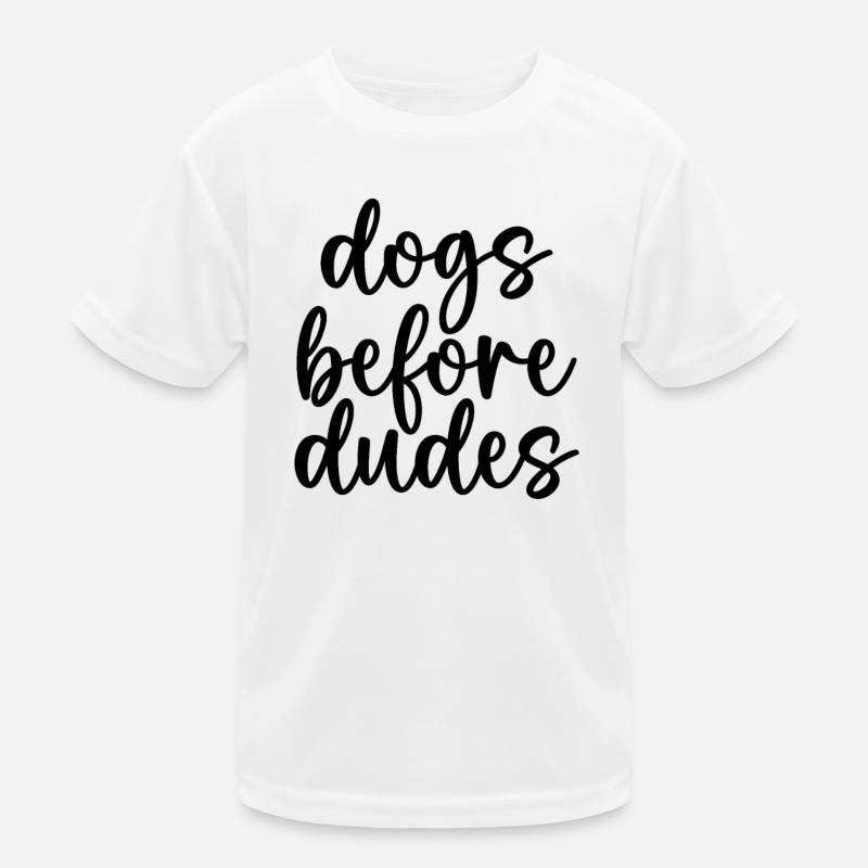 Chiens devant les gars T-shirt sport Enfant