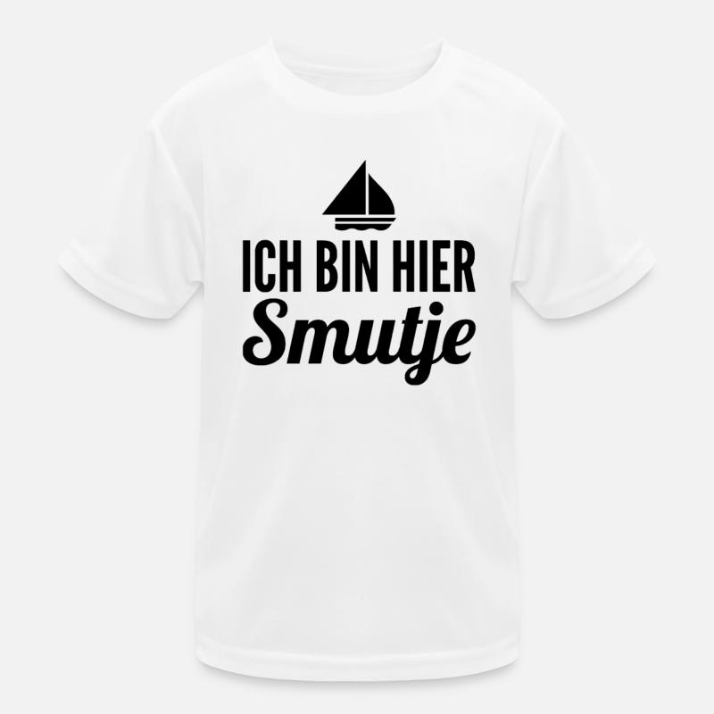 Ich bin hier Smutje Kinder Funktions-T-Shirt