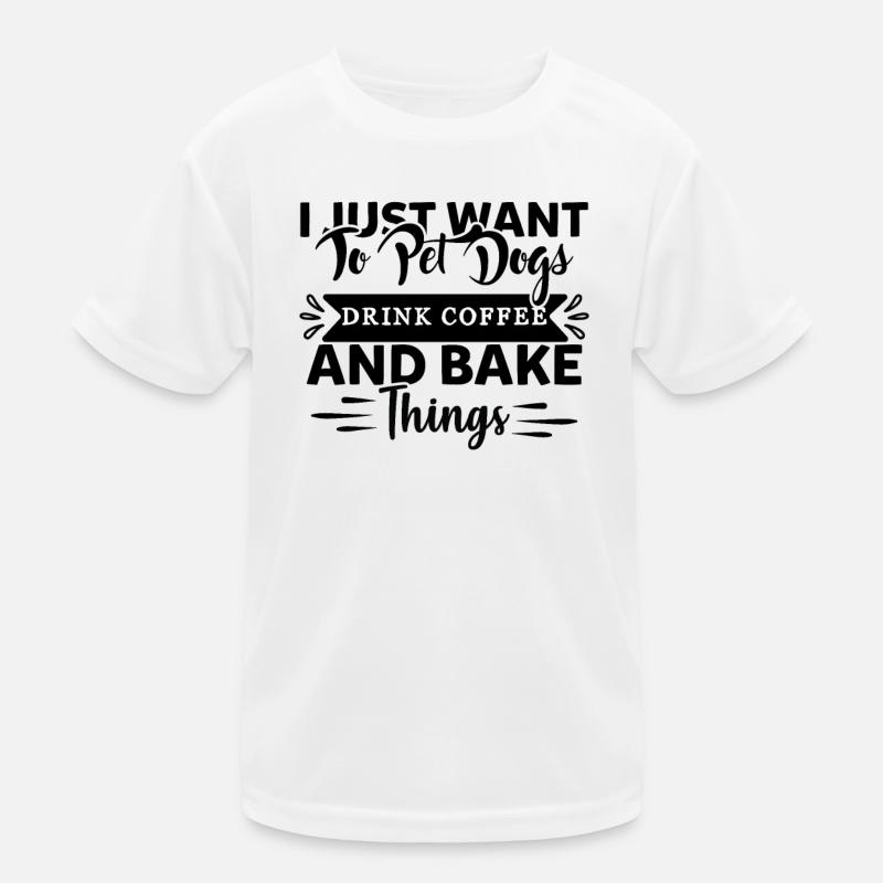Ich will einfach nur Hunde streicheln Kinder Funktions-T-Shirt