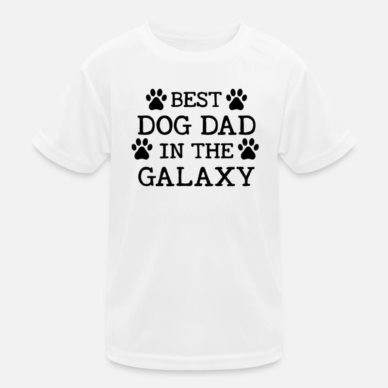 Best Dog Dad in the Galaxy Kids Functional T-Shirt