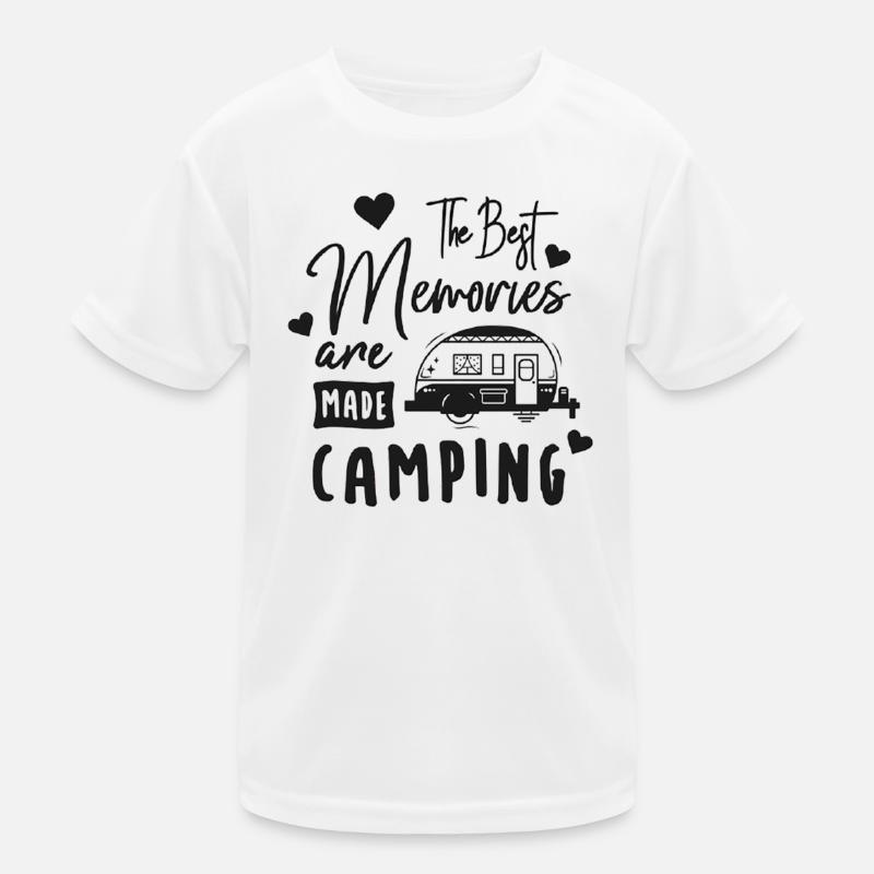Camping Erinnerungen Urlaub Kinder Funktions-T-Shirt