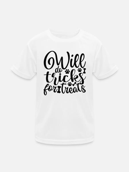 Fait des astuces pour les friandises - T-shirt sport Enfant - blanc - Devant