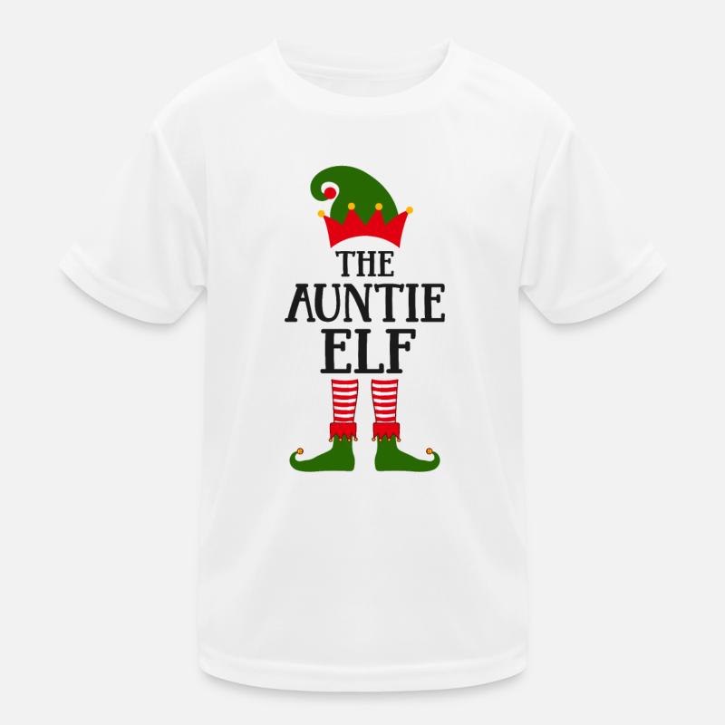 La tante elfe Ugly Christmas T-shirt sport Enfant