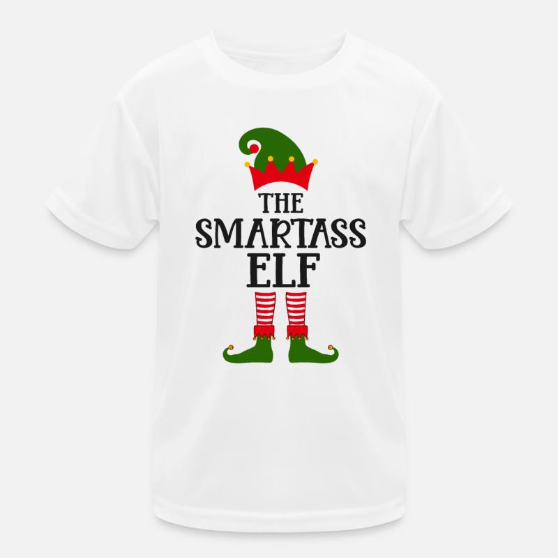 Der Klugscheißer-Elf Ugly Christmas Kinder Funktions-T-Shirt