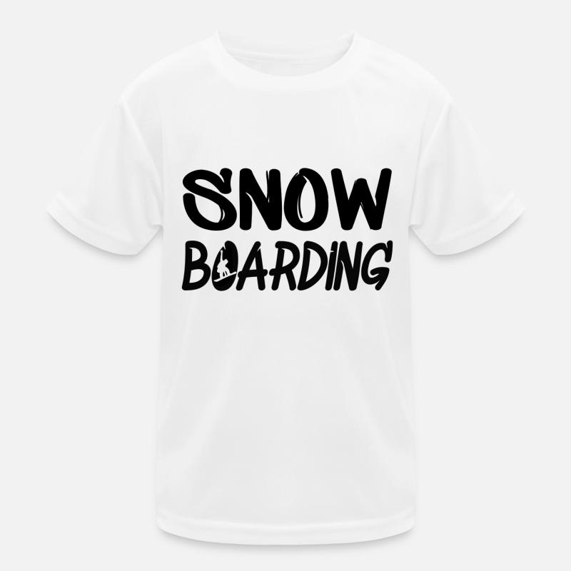 snowboarding boarder boarding Kinder Funktions-T-Shirt