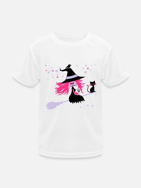 witch - Kids Functional T-Shirt - white - Front