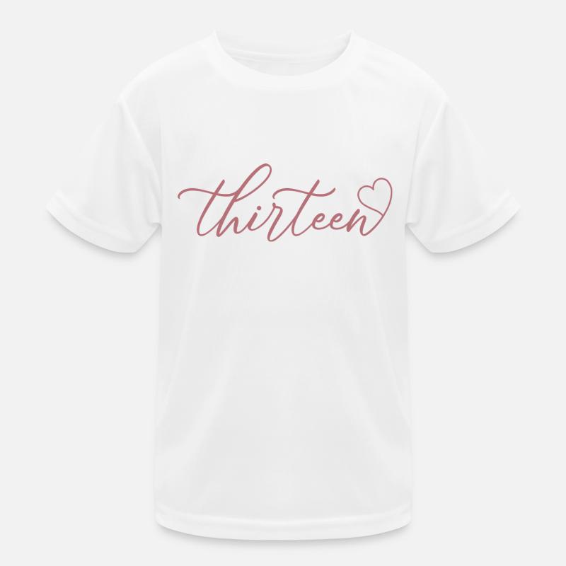 Mignon cadeau d’anniversaire 13 ans 13 ans - treize T-shirt sport Enfant