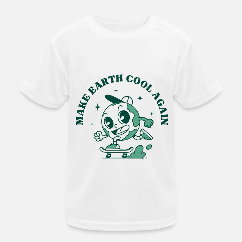 Make Earth Cool Again Kids Functional T-Shirt