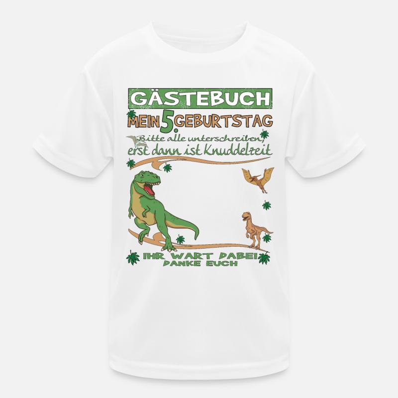 5. Geburtstag Junge & Mädchen Gästebuch Kinder Funktions-T-Shirt