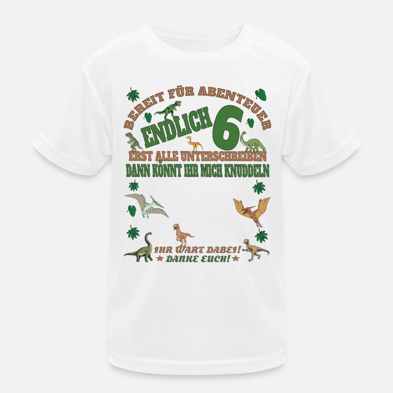 6. Geburtstag Junge & Mädchen Gästebuch Kinder Funktions-T-Shirt