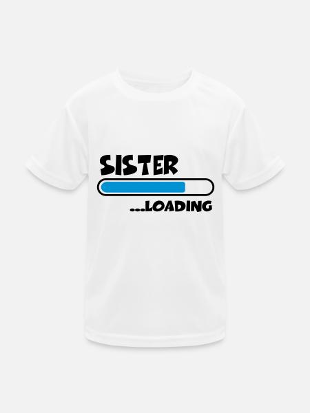 Sister loading - T-shirt sport Enfant - blanc - Devant