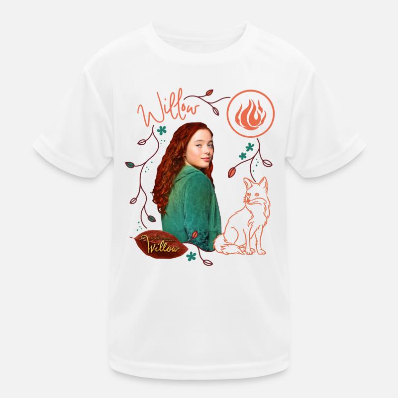 "Ein Mädchen Namens Willow" Willow Mit Fuchs Rufus Kinder Funktions-T-Shirt