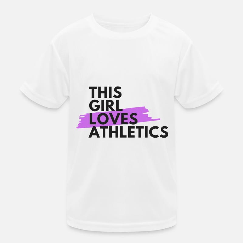 Cette fille aime l'athlétisme T-shirt sport Enfant