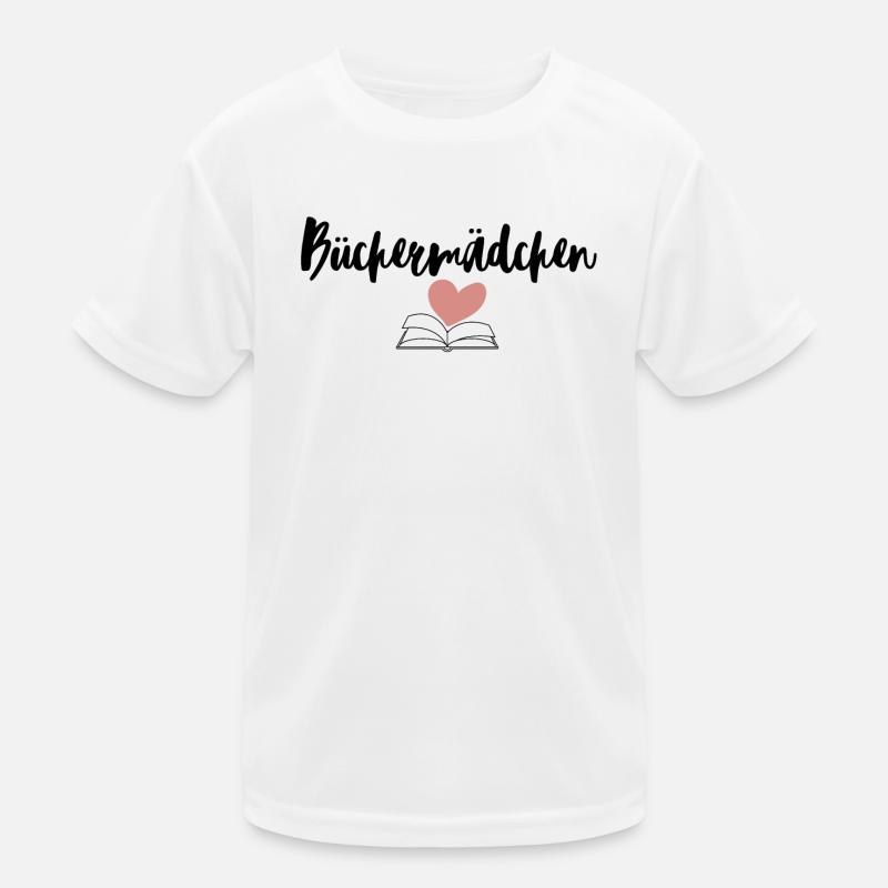 Büchermädchen Kinder Funktions-T-Shirt