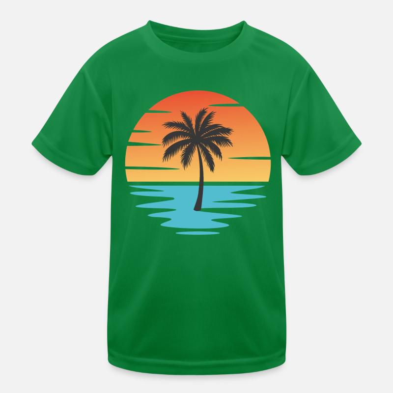 Plage Coucher de soleil T-shirt sport Enfant