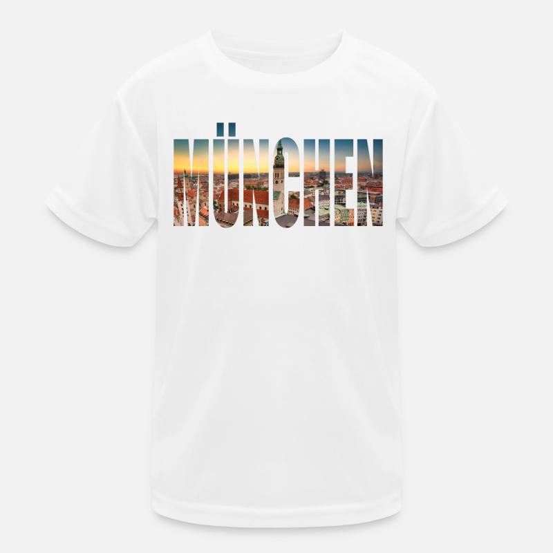 München SKYLINE Kinder Funktions-T-Shirt