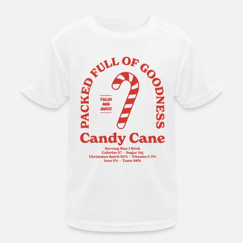 Candy cane Nutritional Kids Functional T-Shirt