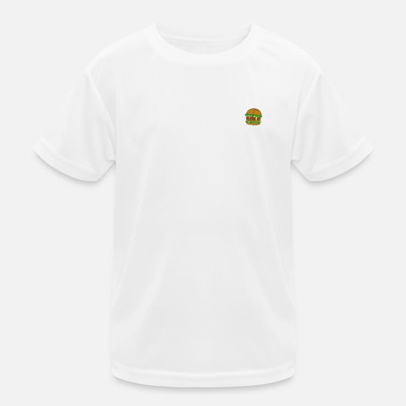 Minimalist Burger Kids Functional T-Shirt