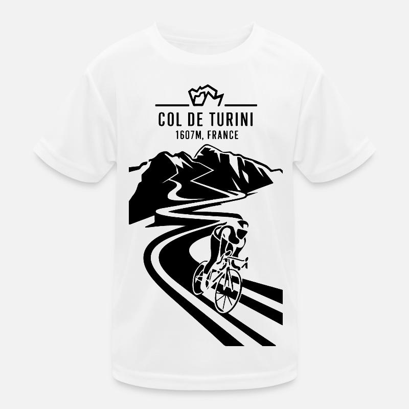 Besteigung des Col de Turini Kinder Funktions-T-Shirt