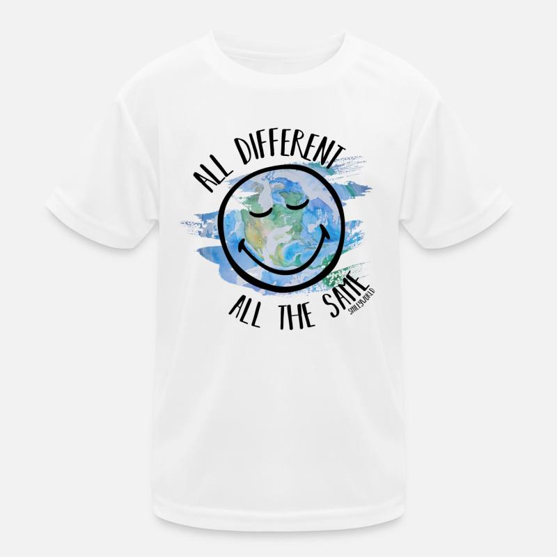 All Different All the Same Smileyworld black Kids Functional T-Shirt