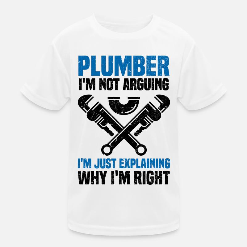 Plumber Kids Functional T-Shirt