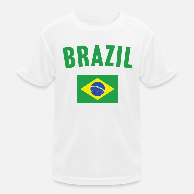 Drapeau du Brésil T-shirt sport Enfant