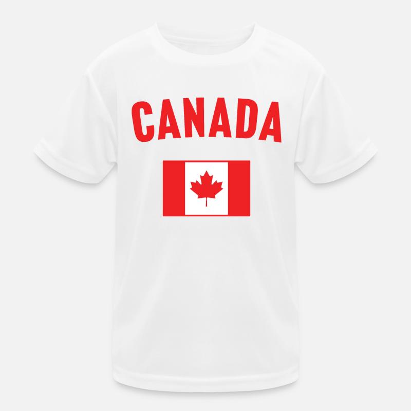 Canada Flag Kids Functional T-Shirt