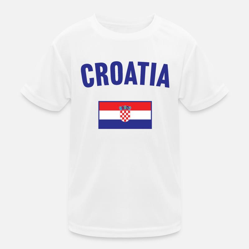 Drapeau de la Croatie T-shirt sport Enfant