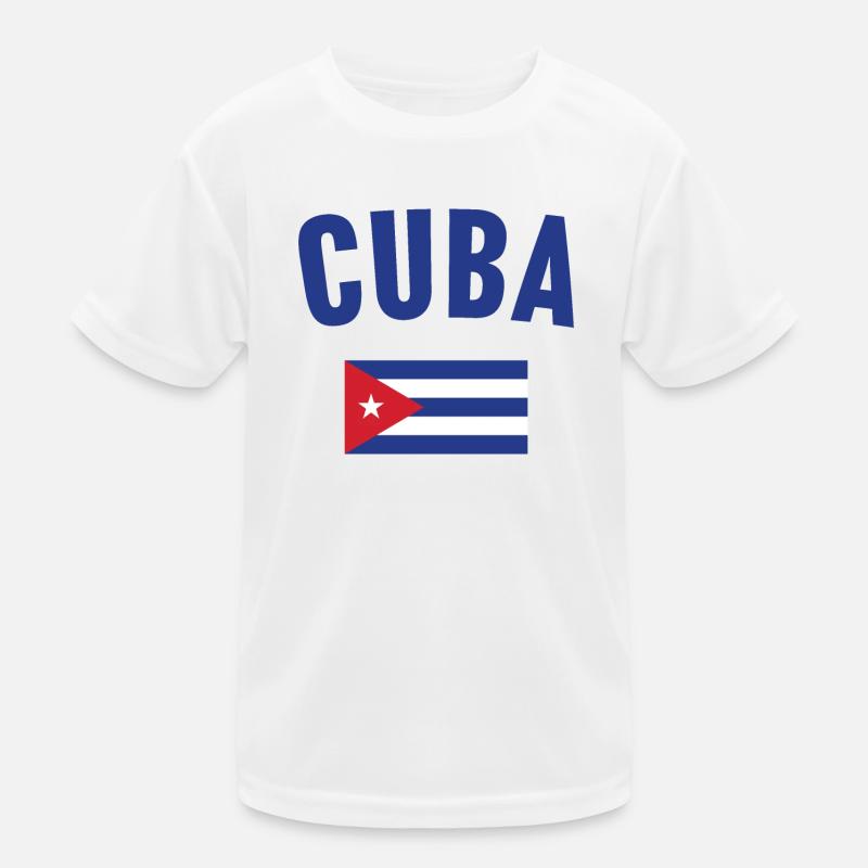 Drapeau de Cuba T-shirt sport Enfant