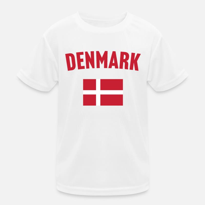 Drapeau du Danemark T-shirt sport Enfant
