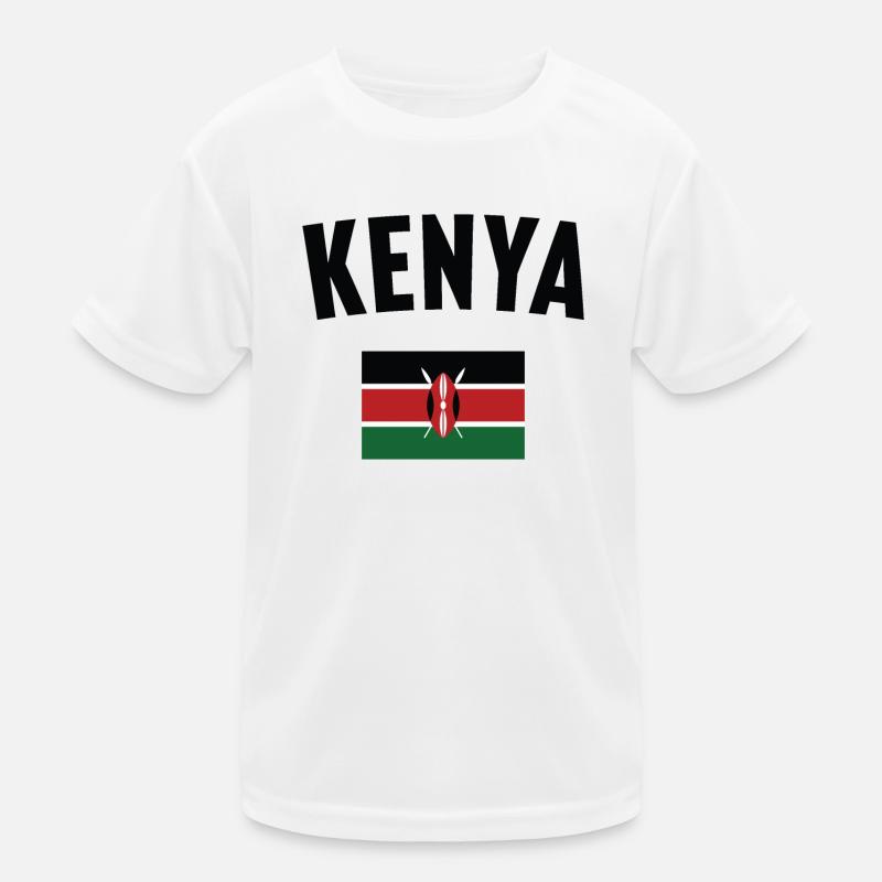 Kenya Flag Kids Functional T-Shirt