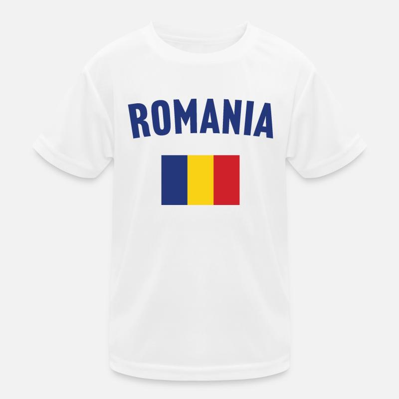 Drapeau de la Roumanie T-shirt sport Enfant